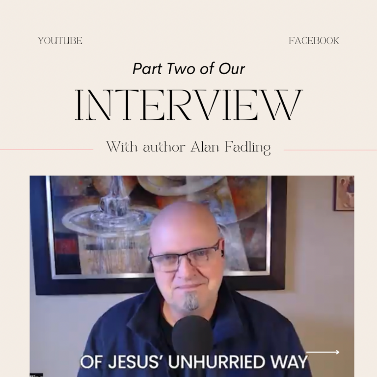 Join us for Part 2 of our interview with author Alan Fadling