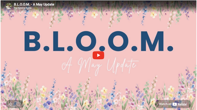 B.L.O.O.M. — A Video Update from Sue and Linda
