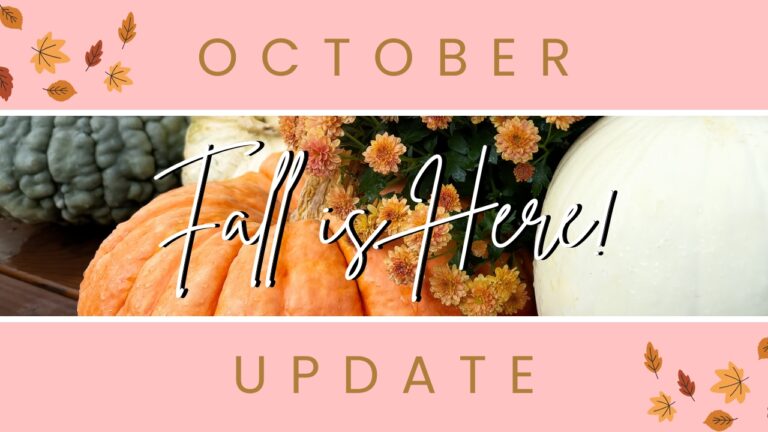 Feasting with God in Prayer – An October Update