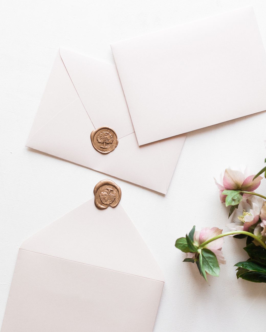white envelopes scattered on table